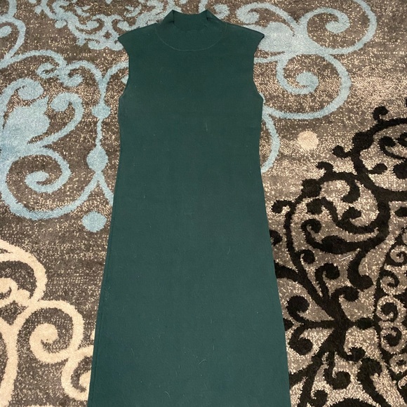 Line&Dot-Sleeveless Sweater Dress Green (Size-M) - Picture 1 of 3